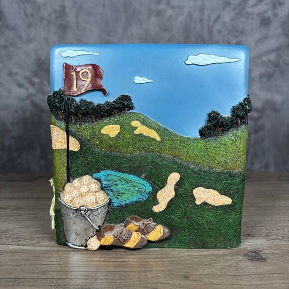 Golf Bag Tissue Box Cover Resin 3D Golf Decor - Picture 6 of 9